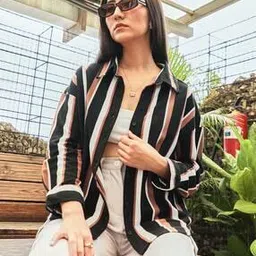 Women Striped Regular Fit Shirt-image-17