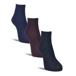 dollar Men Pack of 3 Striped Ankle-Length Socks-picture-13