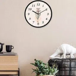 random Floral Print Round Wall Clock-picture-26