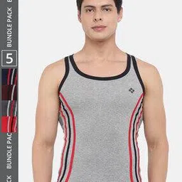 dollar bigboss Pack of 5 Men Regular Scoop-Neck Vests-picture-16