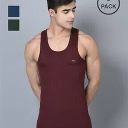 dollar bigboss Pack of 3 Men Regular Scoop-Neck Vests-picture-19