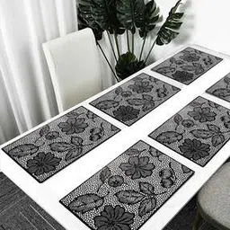 cread craft Set of 6 Floral Print Table Placemats-picture-15