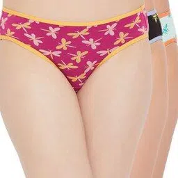 clovia Women Pack of 3 Printed Low-Rise Bikinis-picture-10