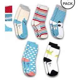 dollar socks Pack of 5 Ribbed Ankle-Length Socks-picture-22