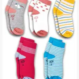 dollar socks Pack of 5 Ribbed Ankle-Length Socks-picture-12