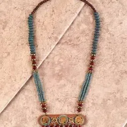 aakriti art creations Handcrafted Tribal Beaded Long Necklace-picture-21