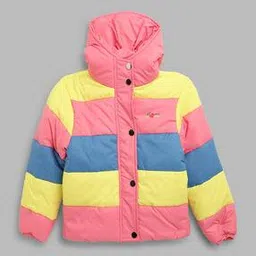 blue giraffe Colourblock Hooded Jacket-picture-11