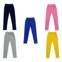 indiweaves Pack of 5 Leggings with Elasticated Waistband-picture-34