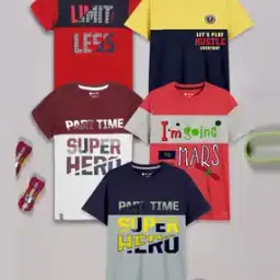3pin Boys Typographic Crew- Neck T-shirt-picture-11