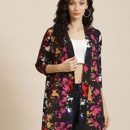 qurvii Women Printed Regular Fit Front-Open Shrug-picture-3