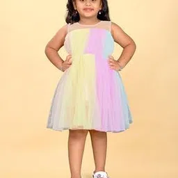 shrithi fashion fab Girls Tie & Dye Fit & Flare Dress-picture-11