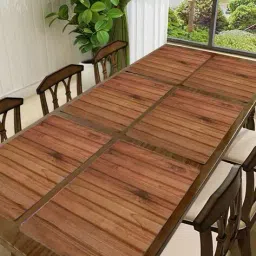 revexo Set of 6 Printed Rectangle Placemats image 1