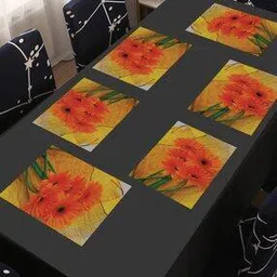 revexo Set of 6 Floral Print Placemats-picture-23