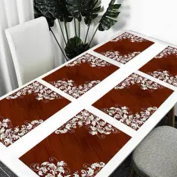 revexo Set of 6 Floral Print Placemats image 1