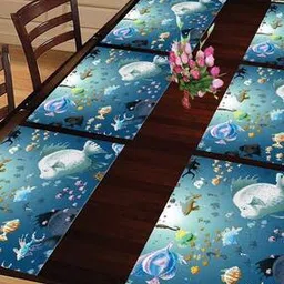 revexo Set of 6 Graphic Print Rectangle Placemats-picture-33