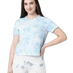 kraus Women Tie & Dye Relaxed Fit Round-Neck T-Shirt-picture-19