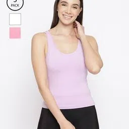la intimo Women Cotton Tank Top Pack of 3-picture-26