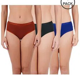 ramraj cotton Pack of 3 Hipsters with Elasticated Waist-picture-26