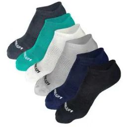 heelium Men Pack of 6 Ankle-Length Socks with Ribbed Hem-picture-43