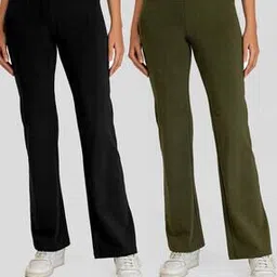 nite flite Women Pack of 2 Flared Track Pants-picture-14