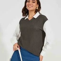 Women Colourblock Oversized Fit Shirt-image-23