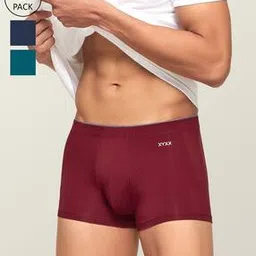xyxx Pack of 3 Trunks with Elasticated Waistband-picture-49
