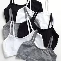 mossmoor Pack of 5 Lightly-Padded Slip-On Bras-picture-46