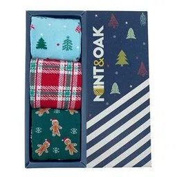 mint & oak Pack of 3 Ankle-Length Socks-picture-45