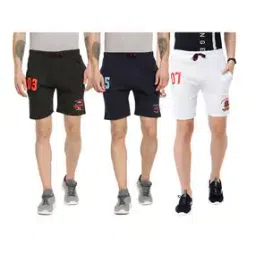 ardeur Pack of 3 Numeric Print Shorts-picture-11