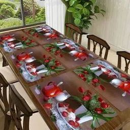 cread craft Set of 6 Graphic Print Placemats-picture-19