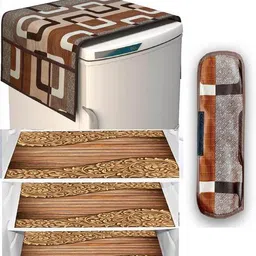cread craft Refrigerator Cover with Fridge Mat    image 1