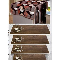 cread craft Refrigerator Cover with Fridge Mat   image 1