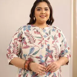 extra love by libas Women Floral Print Straight Kurti-picture-11