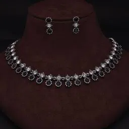 brado jewellery Women Stone-Studded Necklace & Earrings Set-picture-23