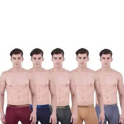 dollar bigboss Pack of 5 Men Solid Combed Cotton Classy Trunks-picture-14