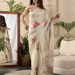 saree mall Women Floral Print Saree-picture-17