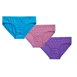 gialon Women Pack of 3 Briefs with Elasticated Waist image 1