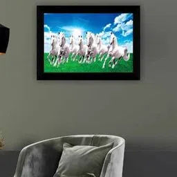 saf 7 Horses Sunrise Vastu Wall Art-picture-24