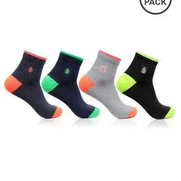 bonjour Pack of 4 Knitted Ankle-Length Socks-picture-48
