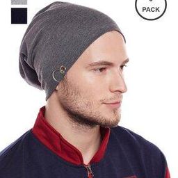mack jonney Pack of 3 Textured Beanie Caps-picture-28