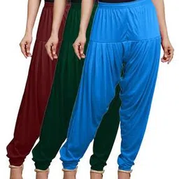anise-star Pack of 3 Patiala Pants with Elasticated Waist-picture-40