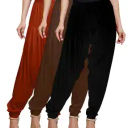 anise-star Pack of 3 Patiala Pants with Elasticated Waist-picture-19