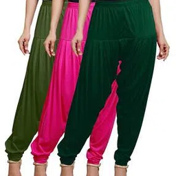 anise-star Pack of 3 Patiala Pants with Elasticated Waist-picture-51