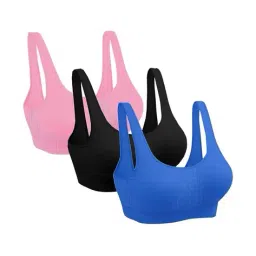 dwinkky Women Pack of 3 Slip-On Sports Bras image 1