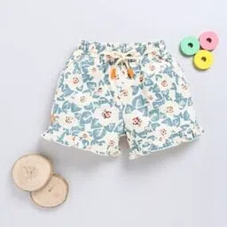 biskid Girls Regular Fit Flat Front Floral Print Shorts-picture-34