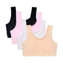 dwinkky Women Pack of 4 Slip-On Sports Bras-picture-13