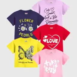 kuchipoo Girls Graphic Relaxed Fit T-Shirt-picture-28