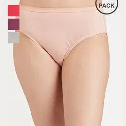 gialon  Pack of 4 High Rise Cotton Briefs-picture-29