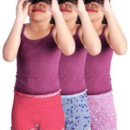 alba Girl Pack of 3 Floral Print Hipsters with Elasticated Waist-picture-10