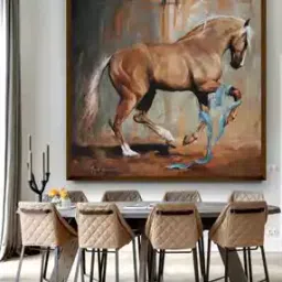 artsense Horse Print Canvas Painting 30" x 30"-picture-10